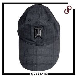 Nike Men's Plaid Tiger Woods Collection Baseball Cap Gray One Size